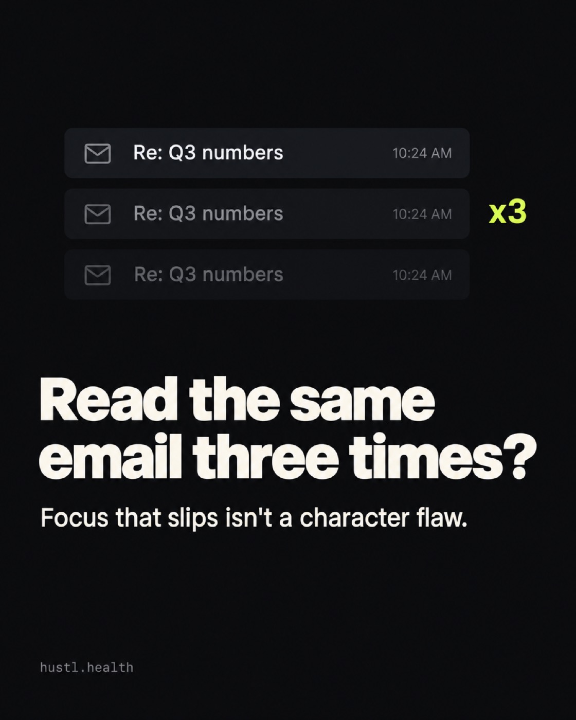 Same email three times / 4:5