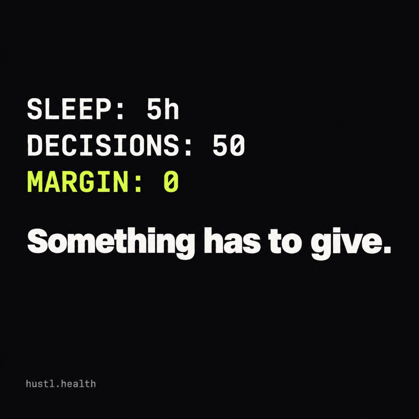 Zero margin / 1:1