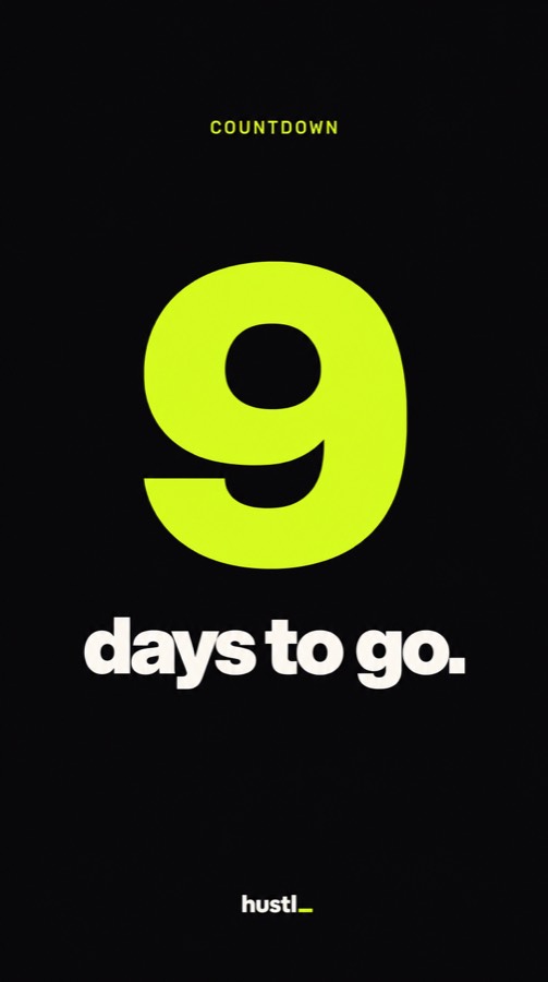9 days to go.