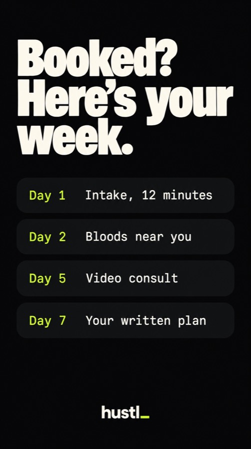 Booked? Here's your week.