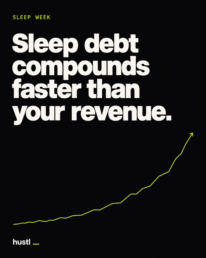 Sleep debt compounds faster than your revenue.