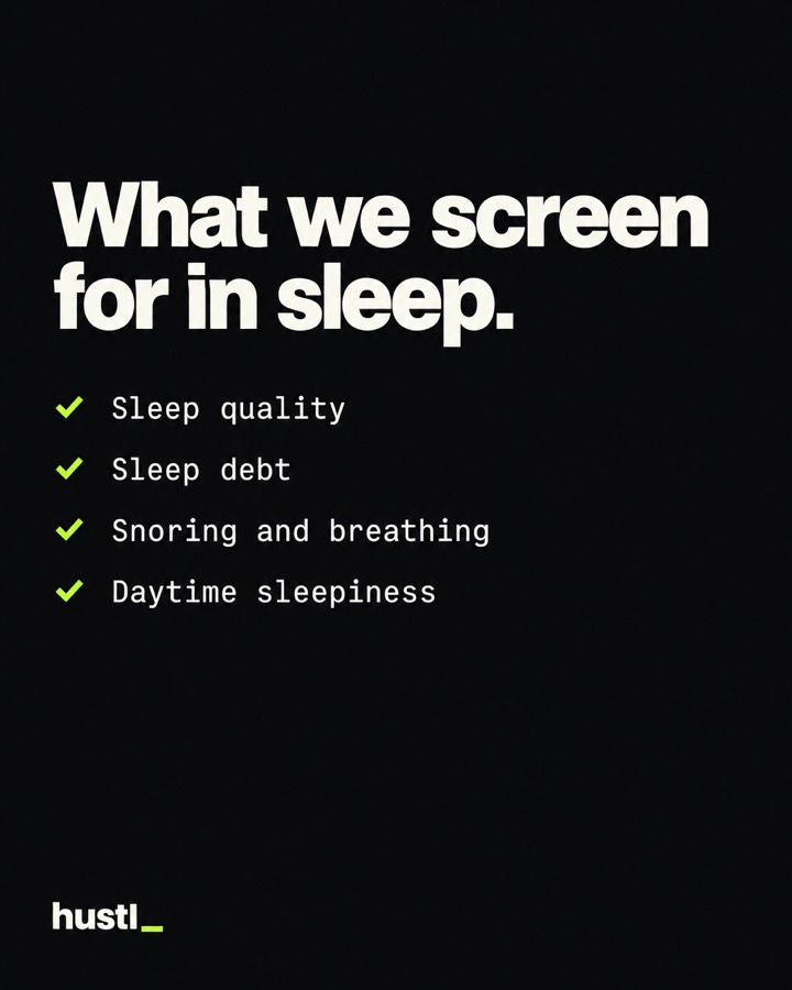 What we screen for in sleep.