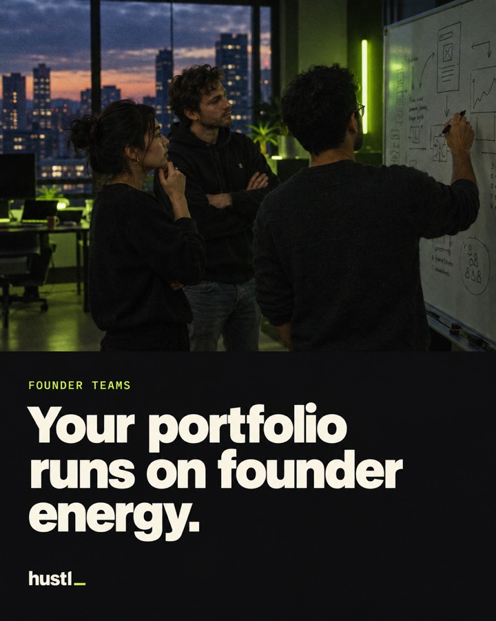 Your portfolio runs on founder energy.