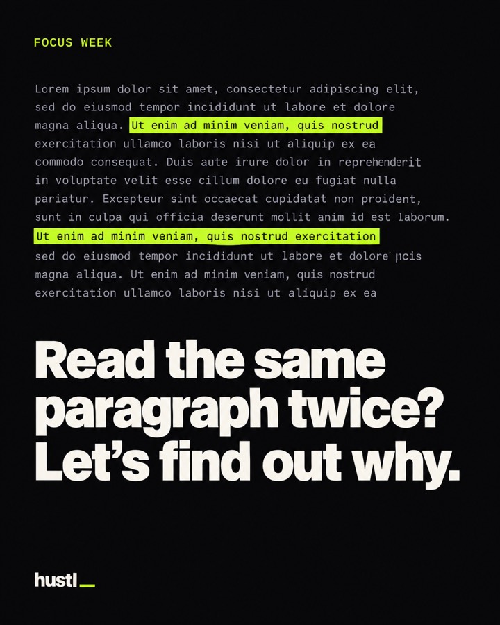 Read the same paragraph twice?