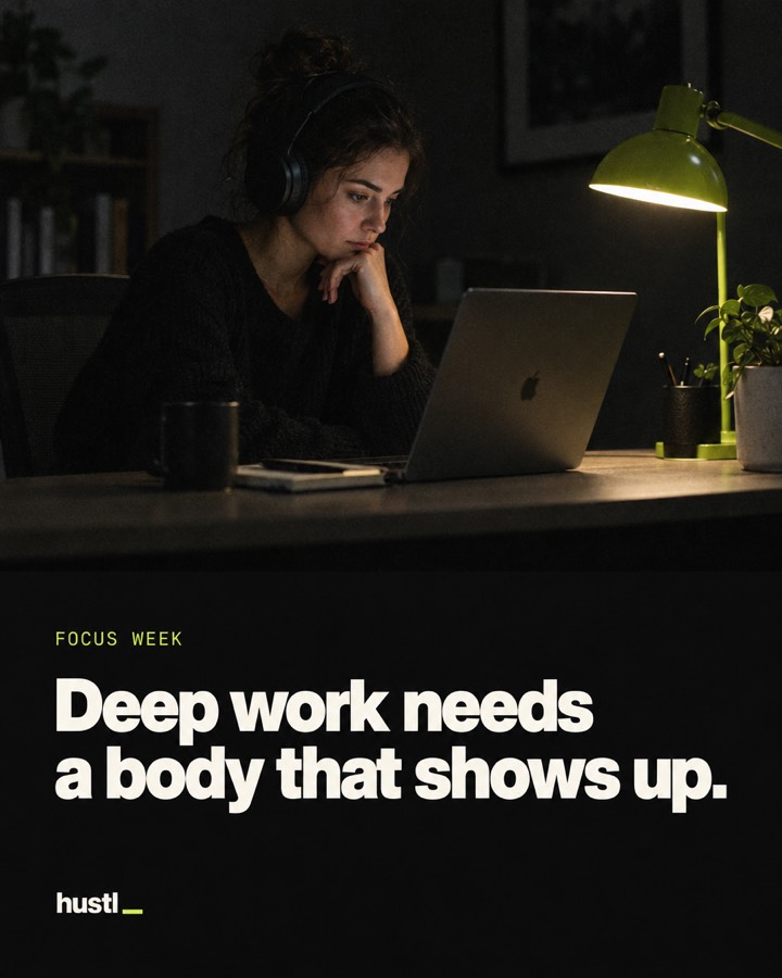 Deep work needs a body that shows up.
