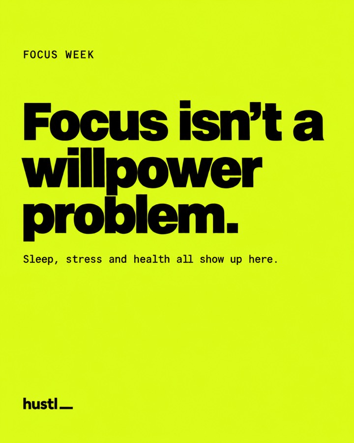 Focus isn't a willpower problem.